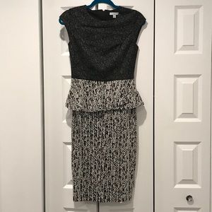 Black and gray Midi Dress